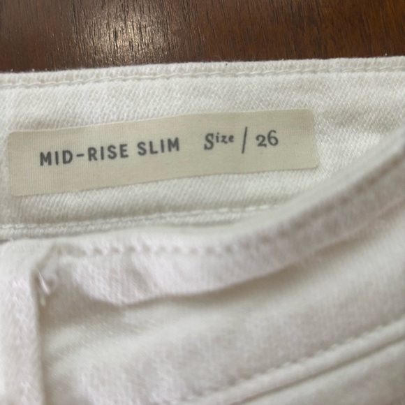 - Anthropology pilcro Cream Denim Shorts Sz 26 - Picture 3 of 11